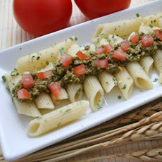 Penne with Black Olive Pesto and Sun Dried Tomatoes