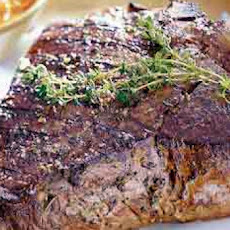 Grilled Porterhouse Steak with Paprika-Parmesan Butter