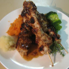 Honey Mustard Chicken With Kumara Carrot Mash