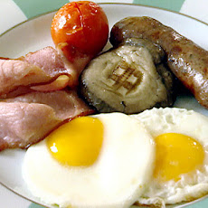 Traditional Black Pudding with Fried Eggs