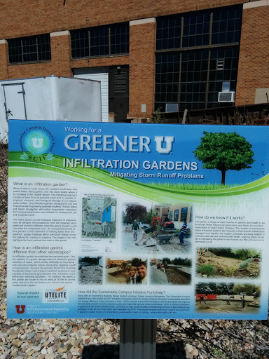 Greener U Infiltration Gardens Plaque 