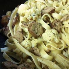 Sausage-Cauliflower Spaghetti