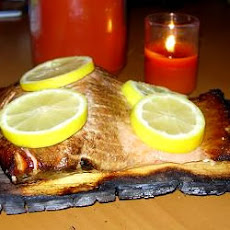 Canadian Cedar Planked Salmon