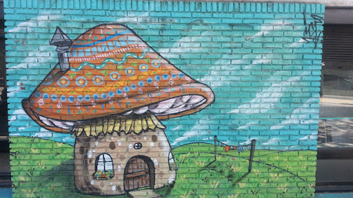 Mushroom House Graffiti 
