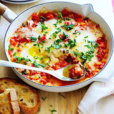 Caprese Skillet Eggs