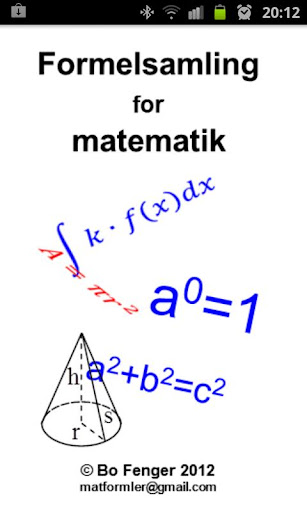 Formelsamling for matematik