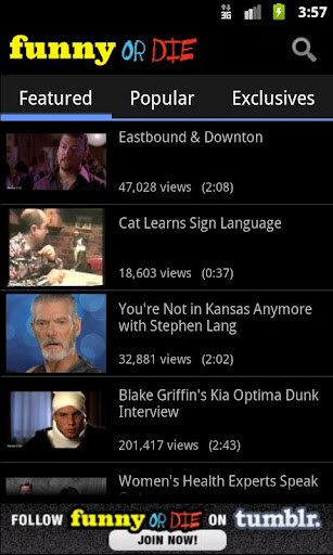 funny-or-die for android screenshot