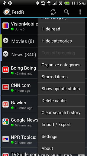 FeedR News Reader