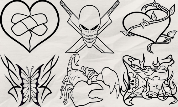 Android application How to Draw Tattoo screenshort