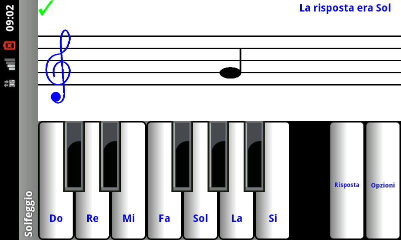 Android application 1 Learn sight read music notes screenshort