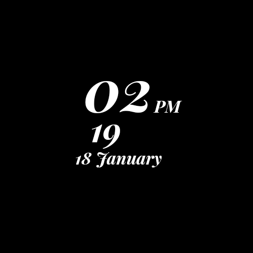 Cursive Watch Face