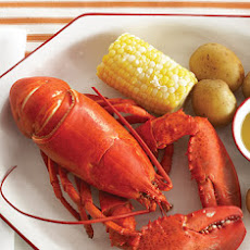 Boiled Lobsters with Corn and Potatoes