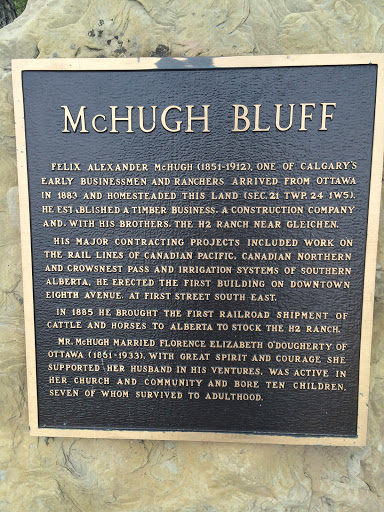 McHugh Bluff Plaque