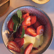 Sliced Strawberries with Grand Marnier Zabaglione