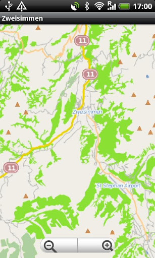 Zweisimmen Street Map