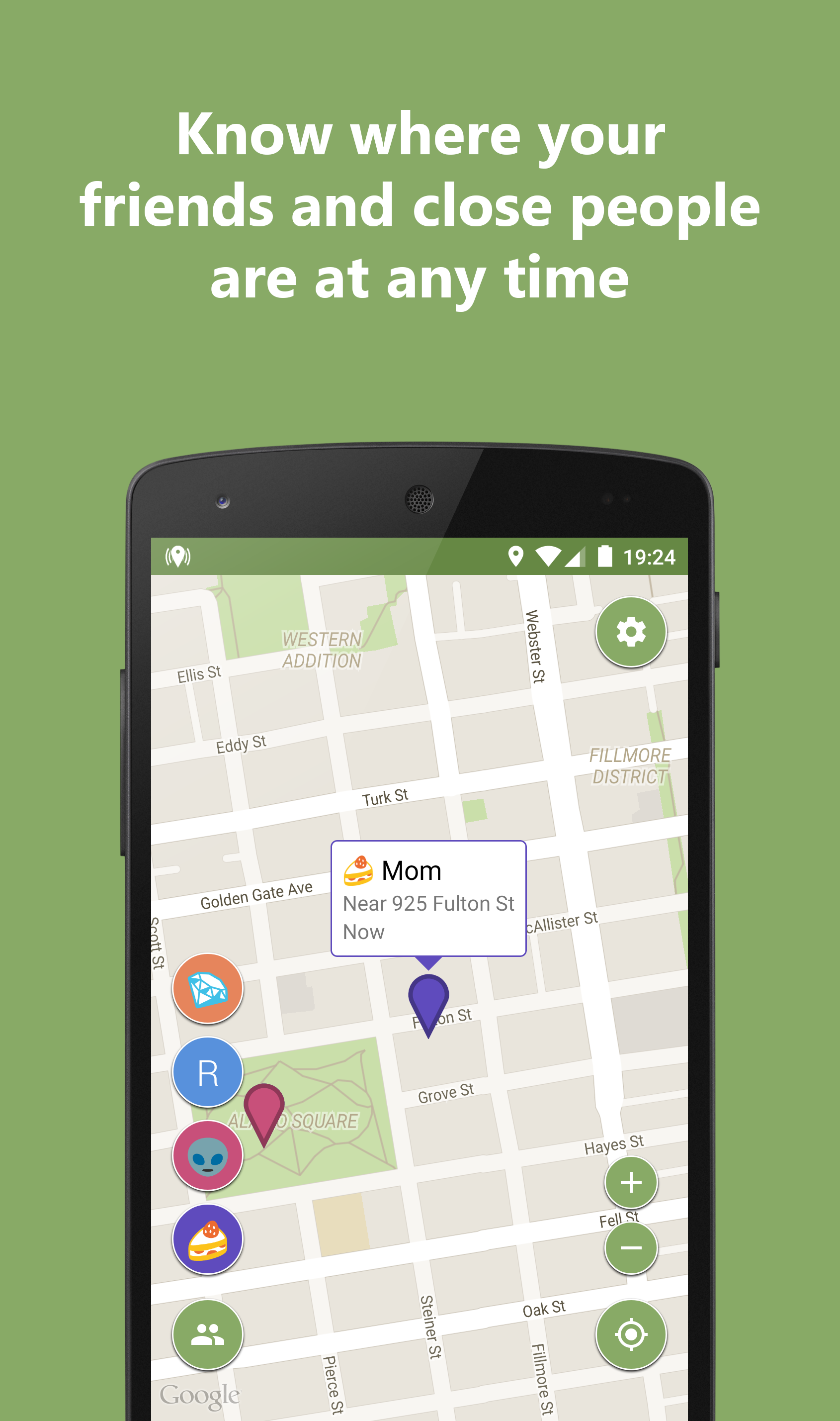 Android application GPS Location Tracker Pro screenshort