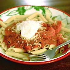 Simple Creamy Shrimp with Penne