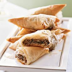 Creamy Mushroom Phyllo Triangles