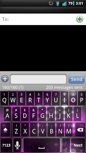 Pink Lights Keyboard Skin