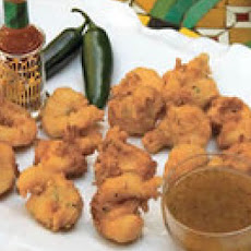Coconut Shrimp Beignets with Pepper Jelly Sauce
