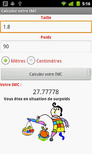 Calculez votre IMC