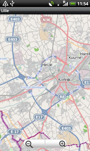 Lille Kortrijk Oudenaarde Map