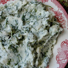 Spinach Whipped Potatoes