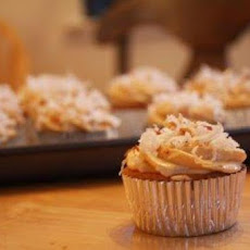 Tres Leches Coconut Cupcakes With Dulce De Leche Buttercream