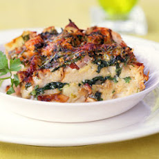 Oysters Rockefeller Strata with Artichokes