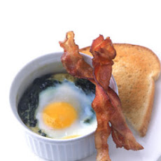 Baked Eggs with Spinach