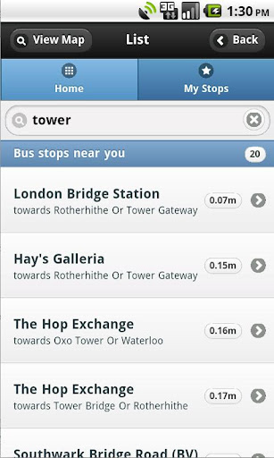 london-bus-live-countdown for android screenshot