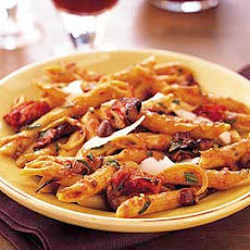 Penne with Roasted-Tomato Sauce, Orange, and Olives