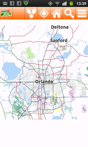 Orlando Offline mappa Map