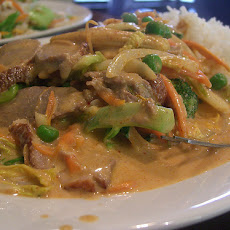 Red Curry Chicken With Basil