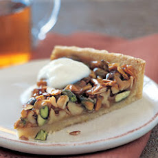 Caramelized Pistachio, Walnut, and Almond Tart