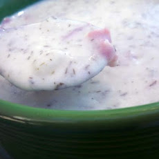 Nordic potato soup with ham