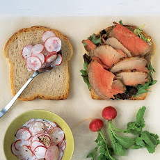 Beef and Radish Salad Sandwich