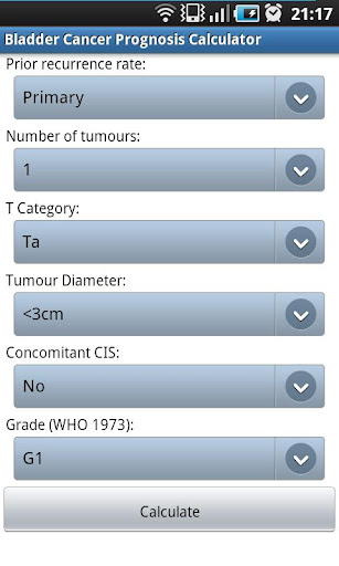 【免費醫療App】Bladder Cancer Prognosis Calc-APP點子