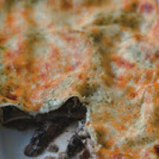 Portobello Lasagna with Basil Cream