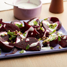 Beets With Creamy Balsamic Vinaigrette and Mint