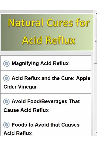 Acid Reflux Cures