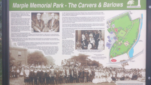 Marple Memorial Park History Plaque