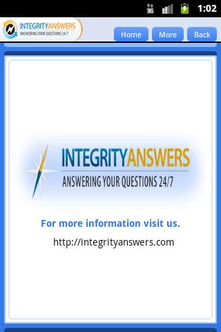 Integrity Answers