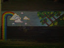 Rainbow Rain Graffiti