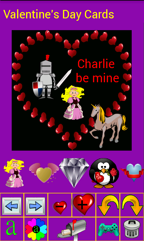 Android application Valentines Day Cards Pro screenshort