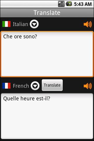 Translator Italian-French