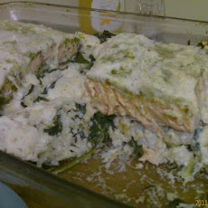 Salmon Basmati Rice Bake