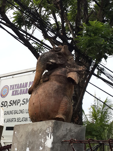 War Elephant Statue