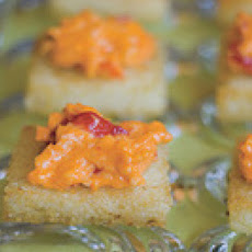 Grits Cakes with Pimiento Cheese