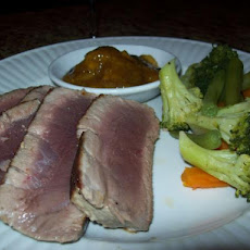 Cuban Ahi With Banana-Mango Chutney